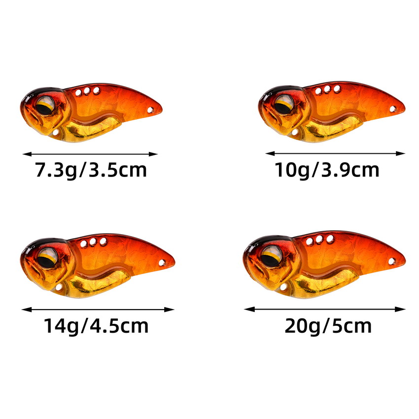 6pcs Metal VIB Fishing Lures 7 - Fishing Lure Blade Bait ulasan dan harga