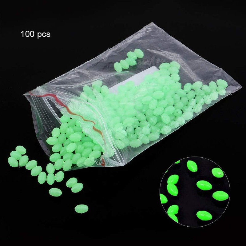 100pcs/lot Oval Night Luminous - Fishing Lure Making Kit ulasan dan harga