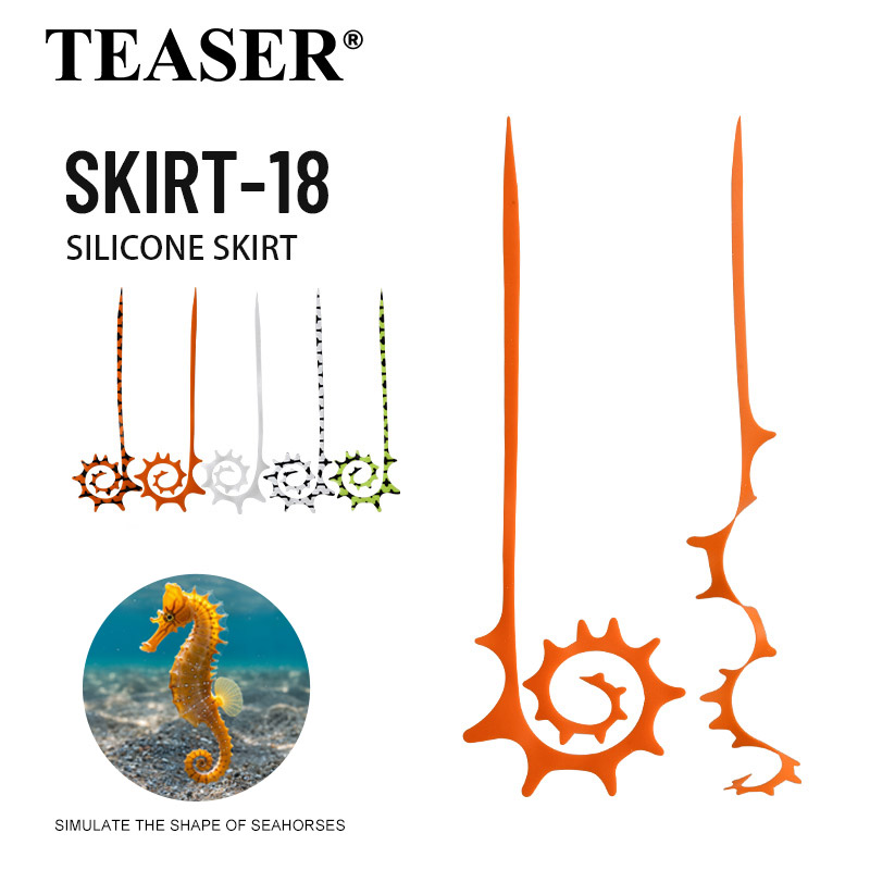 TEASER 5pcs SKIRT-18 145mm Sil - Fishing Lure Jig ulasan dan harga