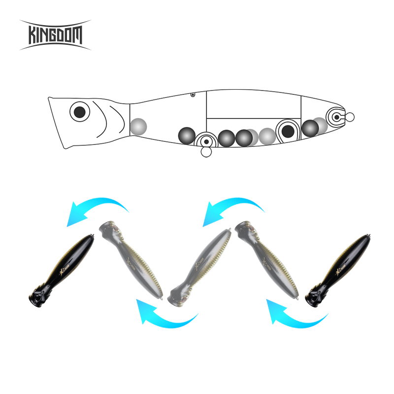 Kingdom Floating Popper Fishin - Fishing Lure Popper ulasan dan harga