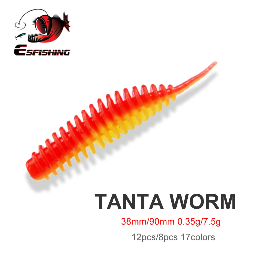 ESFISHING Fishing Worm Bait Lu - Fishing Lure Soft Plastic ulasan dan harga