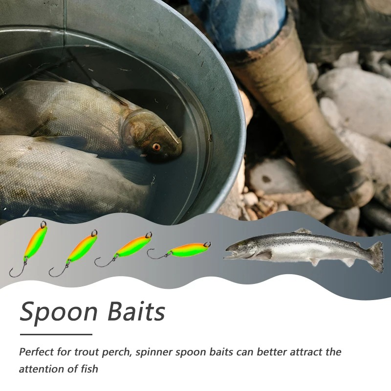 Micro Fishing Lure Metal Spoon - Fishing Lure Blade Bait ulasan dan harga