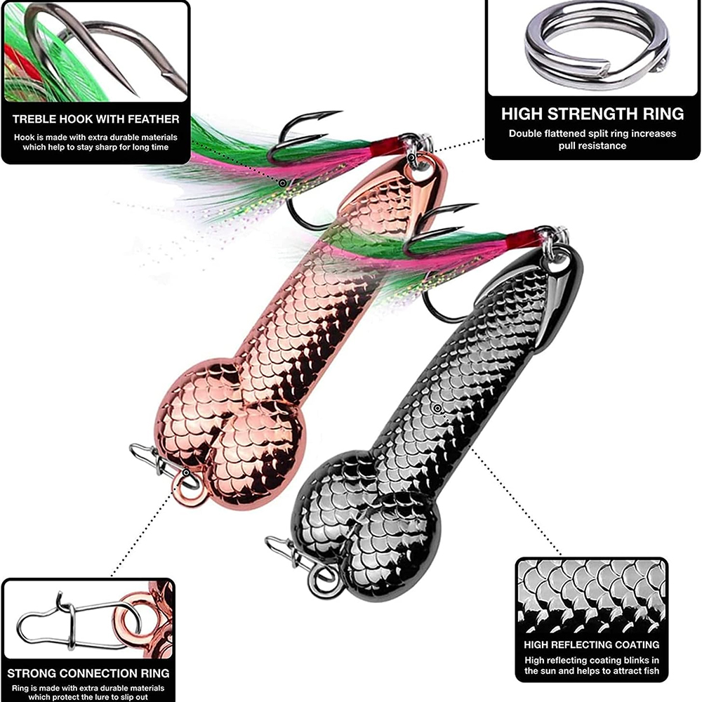 Metal Penis VIB Fishing Lure 3 - Fishing Lure Blade Bait ulasan dan harga