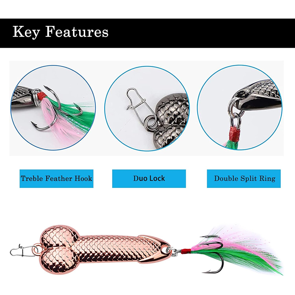 Metal Penis VIB Fishing Lure 3 - Fishing Lure Blade Bait ulasan dan harga