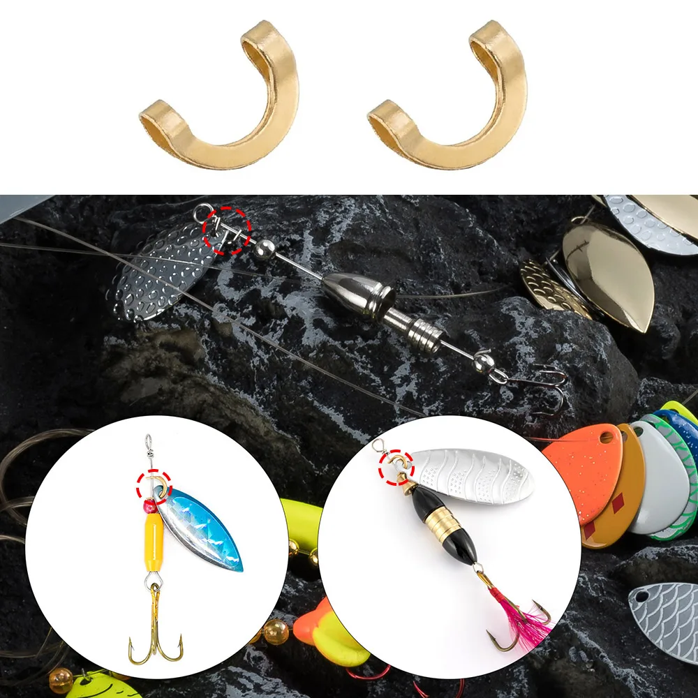 100pcs Fishing U Shaped Fixed  - Fishing Lure Spinner ulasan dan harga